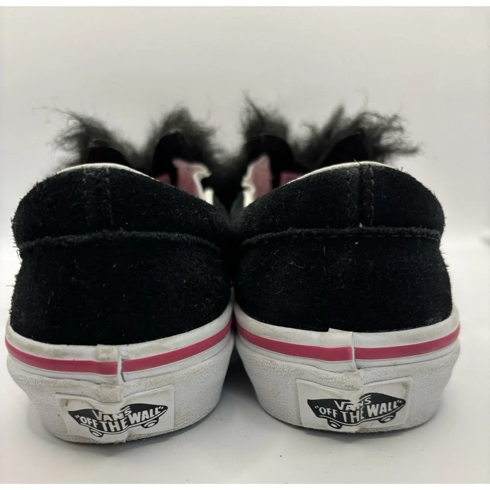 VANS Classic Slip On Kids Shoes Friend Party Fur Fuzzy Monster Youth Size 13.5